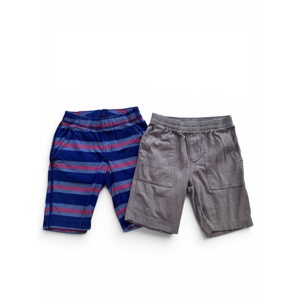 Tea Collection striped & gray shorts bundle